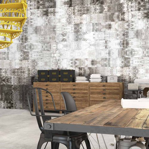 Papier peint design original - VETUS VT4602 - LGD01 décor mural sur mesure - panoramique / motif abstrait / aspect béton