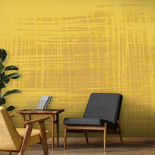 Papier peint contemporain - SETIS - LGD01 décor mural sur mesure - panoramique / motif abstrait / aspect tissu