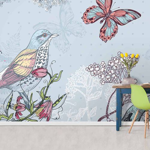 Papier peint contemporain - FAUNE & FLORE FR3204 - LGD01 décor mural sur mesure - à motif nature / à motif floral / panoramique