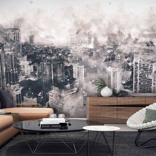 Papier peint contemporain - CIVITAS CV6350 - LGD01 décor mural sur mesure - panoramique / motif urbain / non tissé