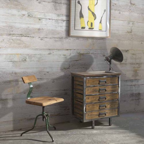 Papier peint contemporain - COFFRAGE CF9316 - LGD01 décor mural sur mesure - panoramique / aspect bois / couleur personnalisable