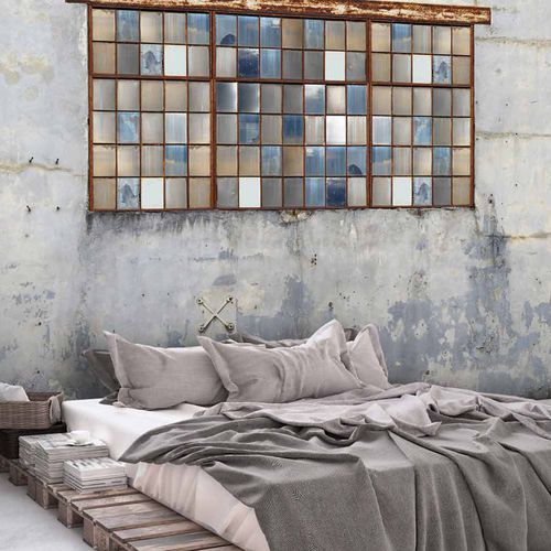 Papier peint contemporain - DEFRAICHI DF5589 - LGD01 décor mural sur mesure - panoramique / aspect béton / gris