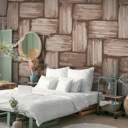 Papier peint contemporain - VINEM VE2409 - LGD01 décor mural sur mesure - à motif nature / panoramique / à effet dimensionnel