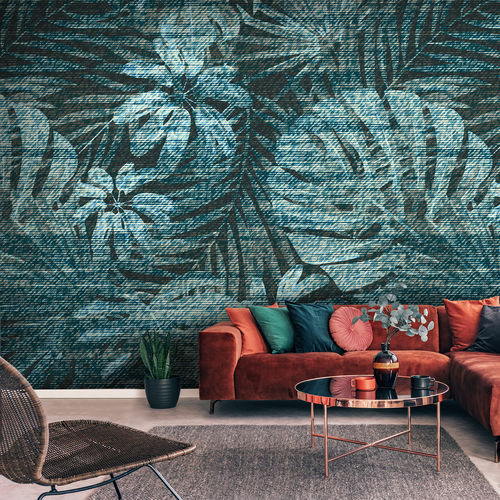 Papier peint contemporain - LUAU LU7051 - LGD01 décor mural sur mesure - à motif nature / à motif floral / panoramique
