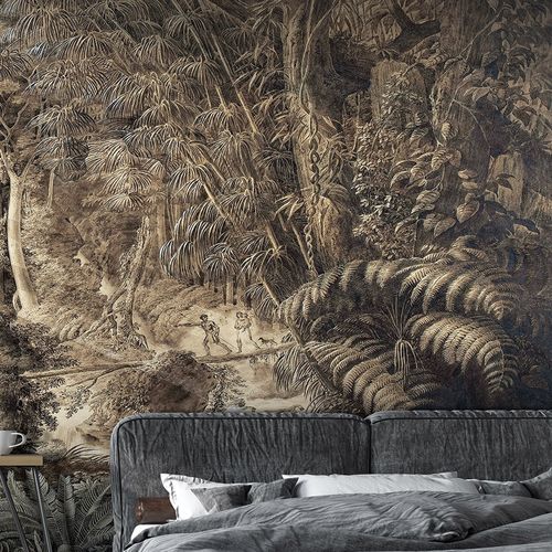 Papier peint classique - FORET VIERGE DU BRESIL - LGD01 décor mural sur mesure - à motif nature / aspect tissu / couleur personnalisable