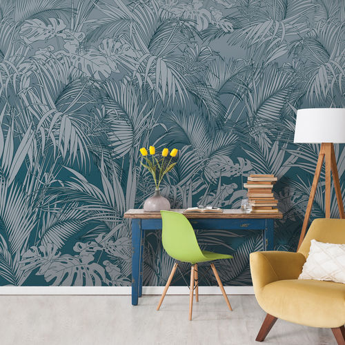 Papier peint contemporain - PALM PL3404 - LGD01 décor mural sur mesure - à motif nature / floral / panoramique