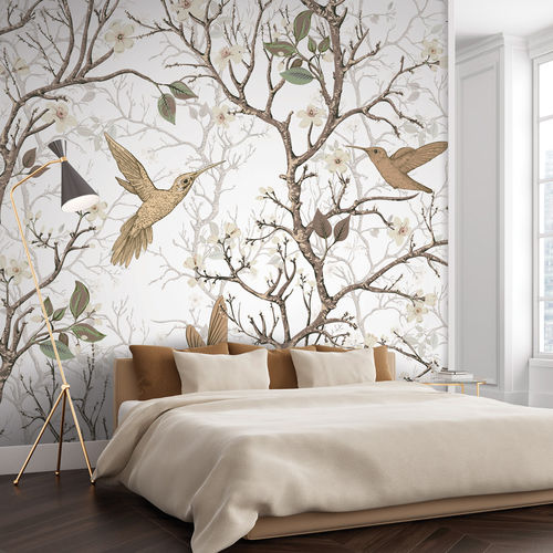 Papier peint contemporain - COLIBIR CB1788 - LGD01 décor mural sur mesure - à motif nature / floral / panoramique