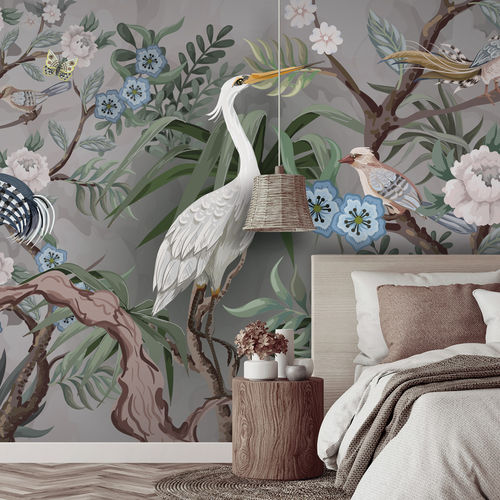 Papier peint contemporain - ARDEA - LGD01 décor mural sur mesure - à motif nature / à motif floral / panoramique