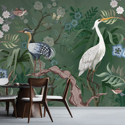 Papier peint contemporain - ARDEA - LGD01 décor mural sur mesure - à motif nature / à motif floral / panoramique