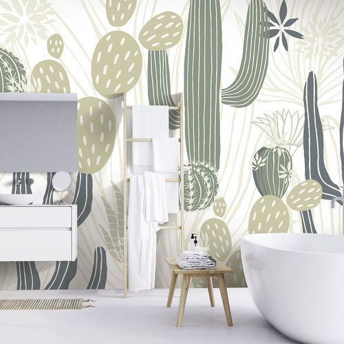 Papier peint de style scandinave - MEXICA MX7154 - LGD01 décor mural sur mesure - à motif nature / floral / panoramique