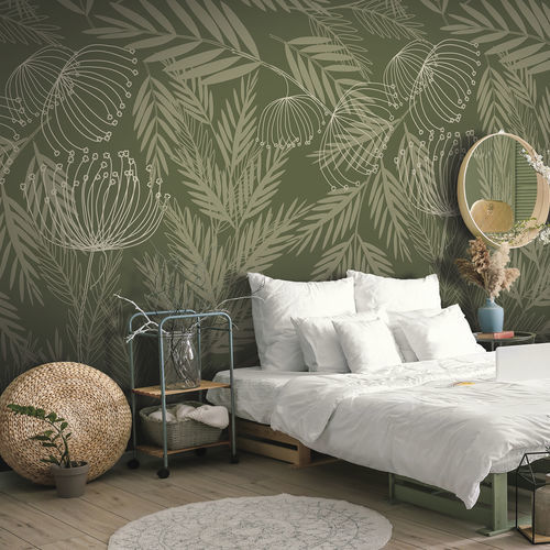 Papier peint contemporain - JUBEA JB5237 - LGD01 décor mural sur mesure - à motif nature / à motif floral / panoramique