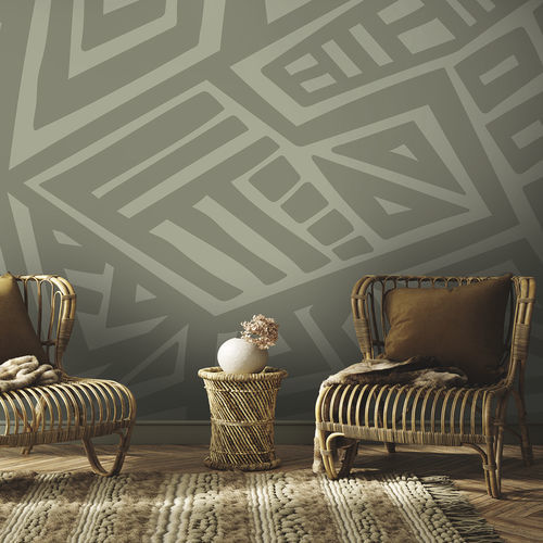 Papier peint contemporain - TSARIN TS9211 - LGD01 décor mural sur mesure - panoramique / géométrique / à rayures