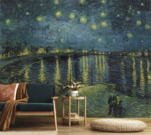 Papier peint de style - LA NUIT ÉTOILÉE LGD98-013544 - LGD01 décor mural sur mesure - panoramique / non tissé / lavable