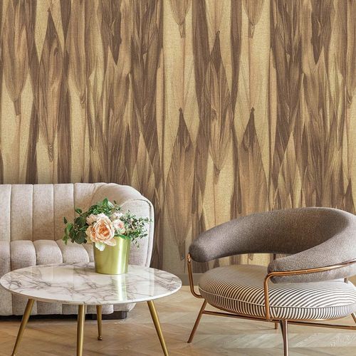 Papier peint contemporain - AUTI - LGD01 décor mural sur mesure - en textile non-tissé / en fibre naturelle / en polyester