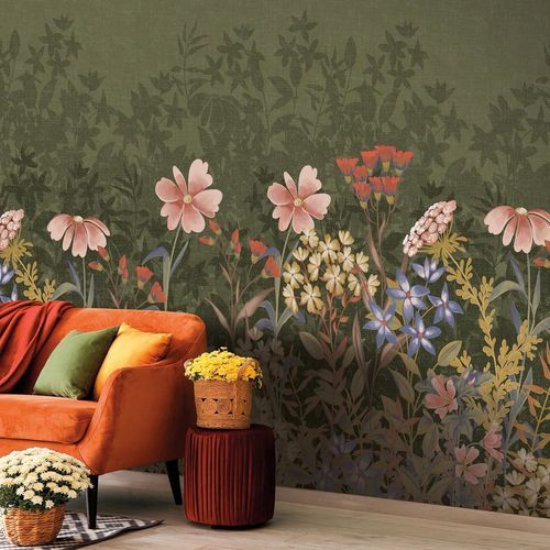 Papier peint Provence - CALANDRA - LGD01 décor mural sur mesure - en textile non-tissé / en polyester / à motif nature
