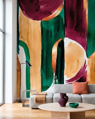 Papier peint contemporain - PIGMENT - LGD01 décor mural sur mesure - panoramique / motif abstrait / personnalisable