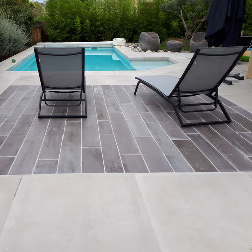 Dallage en ciment - WOOD - ROUVIERE - d'intérieur / d'extérieur / pour marche