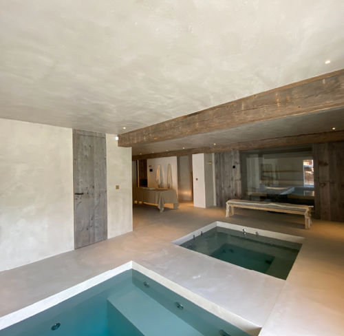 Béton ciré à base de ciment - POSEIDONE® ECOBETON - ROUVIERE - sur mesure / pour bassin / pour piscine