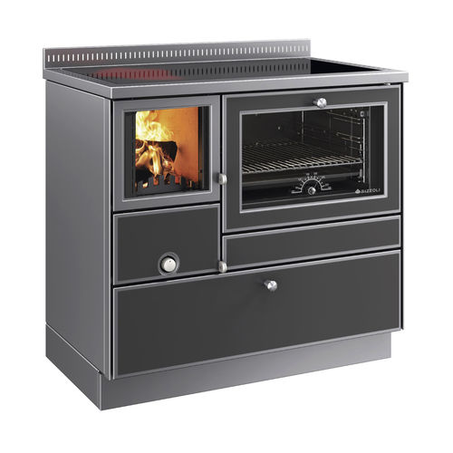 Cuisinière à bois - RVE 90 - RIZZOLI - 1 foyer / 1 four / classe A+