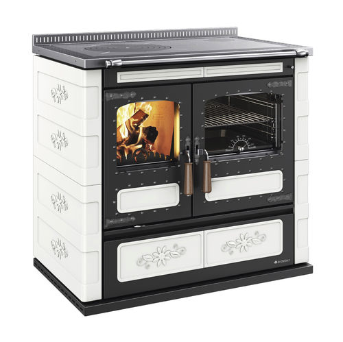 Cuisinière à bois - L 90 - RIZZOLI - 1 foyer / 1 four / classe A+
