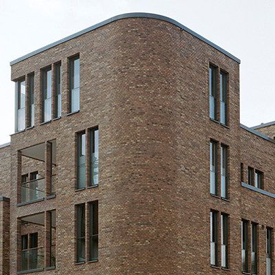 Bardage en briques - D38 - Petersen Tegl - en terracotta / texturé / décoratif