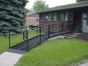 Rampe d'accès en acier galvanisé - GALVANIZED  - Handi-Ramp - pour personnes à mobilité réduite / modulaire