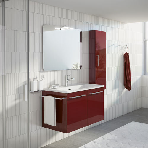 Meuble vasque double - DOUBLE - BMT Bagni - suspendu / à poser / en bois