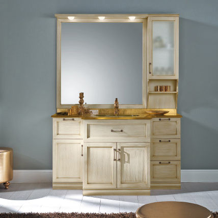 Meuble vasque double - TUDOR - BMT Bagni - à poser / en bois / classique