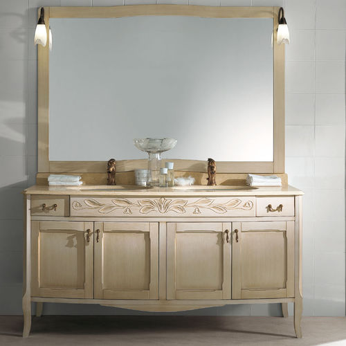 Meuble vasque double - LORD - BMT Bagni - à poser / en bois / classique