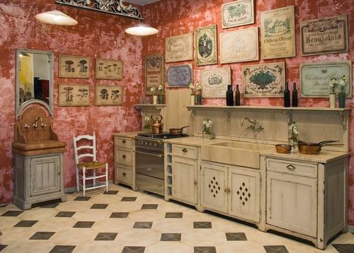 Cuisine classique - MÈRE MICHEL - PROVENCE & FILS - en bois massif / en bois / avec poignée