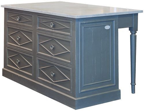 Cuisine classique - DIRECTOIRE - PROVENCE & FILS - en bois / avec îlot / avec poignée