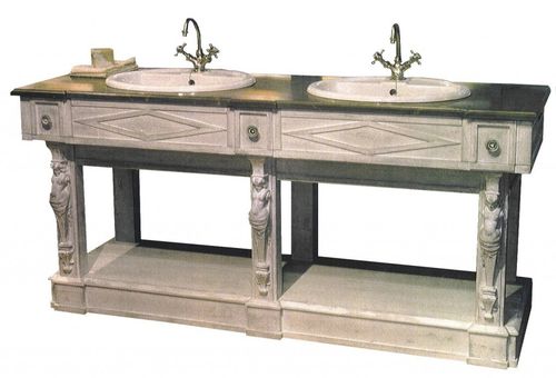 Meuble vasque à poser - THERMES - PROVENCE & FILS - en bois / classique