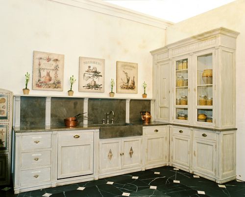 Cuisine classique - HERBORISTE - PROVENCE & FILS - en bois / avec poignée