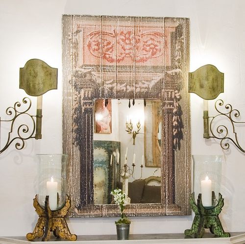 Miroir mural - TRUMEAU TEATRO  - PROVENCE & FILS - classique / rectangulaire / en bois