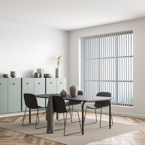 Store à bandes verticales - DRAPSTOR - SOLISO EUROPE - pour fenêtre / en tissu / en aluminium