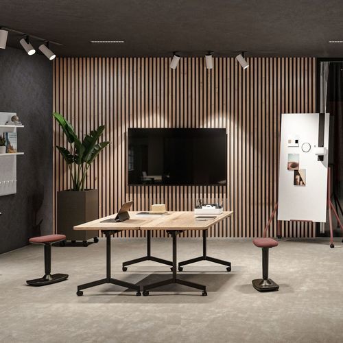 Bureau sur roulettes - CANTARIS - ASSMANN BÜROMÖBEL GMBH & CO. KG - contemporain / en bois / en feutre