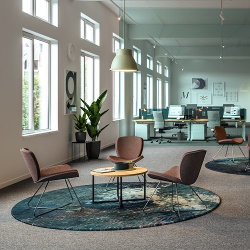 Chaise contemporaine - TERNI - ASSMANN BÜROMÖBEL GMBH & CO. KG - d'intérieur / en tissu / avec piètement en métal