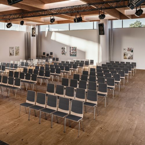 Chaise contemporaine - ROMA - ASSMANN BÜROMÖBEL GMBH & CO. KG - d'intérieur / en cuir / bois