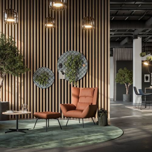 Fauteuil contemporain - LEVANTO - ASSMANN BÜROMÖBEL GMBH & CO. KG - en tissu / en cuir / en métal