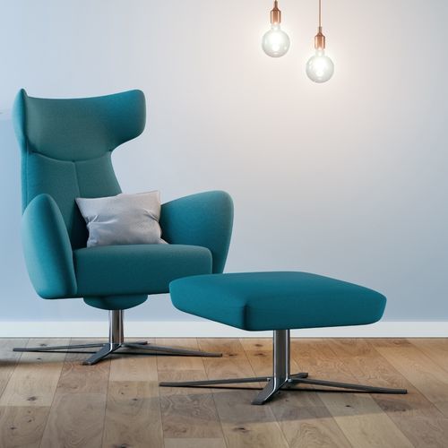 Fauteuil contemporain - LAMEZIA - ASSMANN BÜROMÖBEL GMBH & CO. KG - en tissu / en cuir / en métal