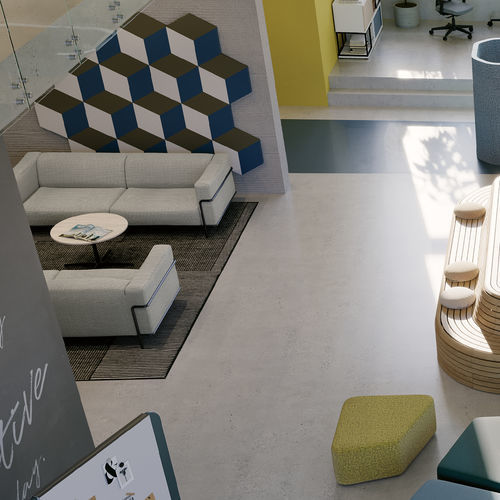 Canapé design minimaliste - CUCCO - ASSMANN BÜROMÖBEL GMBH & CO. KG - en tissu / en métal / avec accoudoirs
