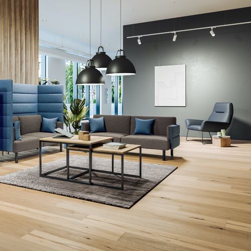 Canapé contemporain - CARPI - ASSMANN BÜROMÖBEL GMBH & CO. KG - en tissu / en simili cuir / avec accoudoirs