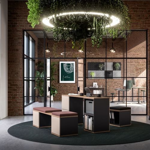 Système de rangement autoportant - CUBAS | FLEX - ASSMANN BÜROMÖBEL GMBH & CO. KG - contemporain / en bois / professionnel