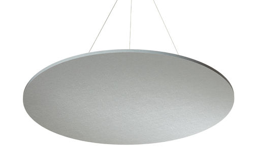 Panneau acoustique pour plafond - ECHOCLOUD: FLAT CLOUD - Kirei USA - en PET / rond / professionnel