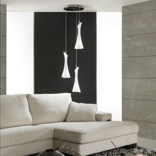 Suspension - ZACK  - Mantra - en verre / en opale / contemporaine