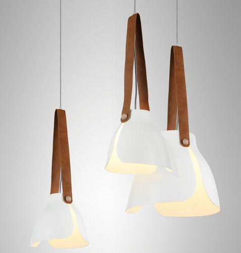 Suspension - SWISS  - Mantra - en tôle / bois / en cuir