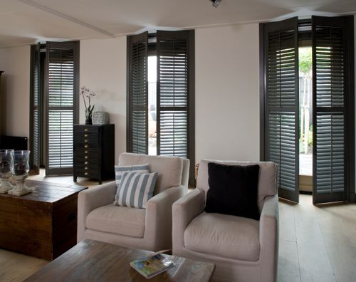 Volet battant - JASNO SHUTTERS France - en bois / de porte