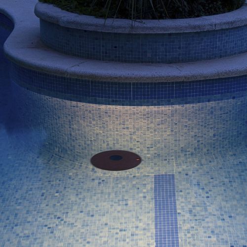 Spot en saillie - LOTUS - calma - à LED / rond / de piscine