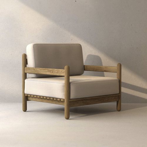 Fauteuil contemporain - BRAVA  - calma - en tissu déperlant / en textile résistant à l'eau / en tissu déperlant