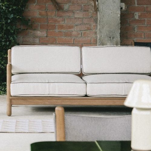 Canapé contemporain - BRAVA  - calma - pour intérieur / en tissu / en iroko